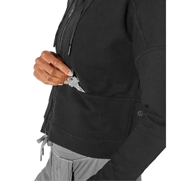 Lululemon Black Next Move Jacket Size 6 - Picture 2 of 12